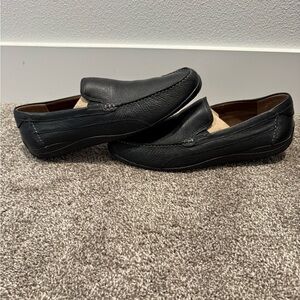 Clarks Black Leather Loafers size 13